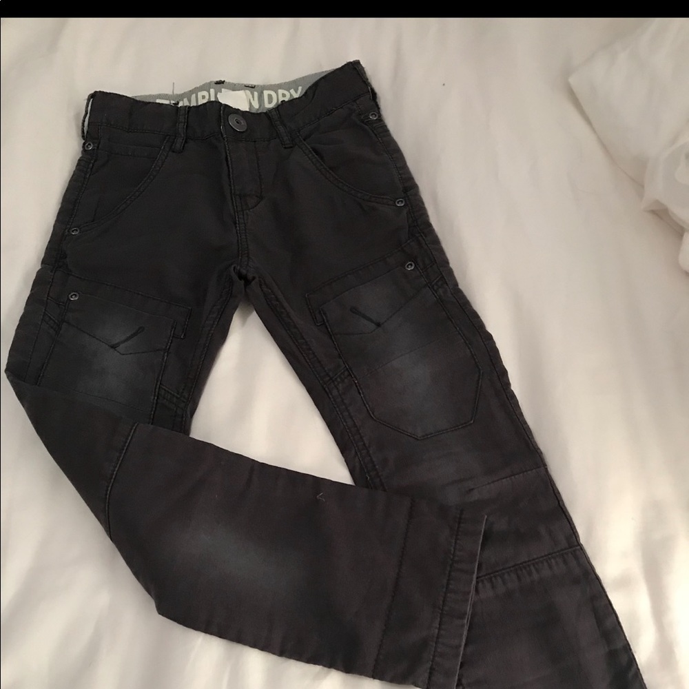 Tumble and dry blue jeans